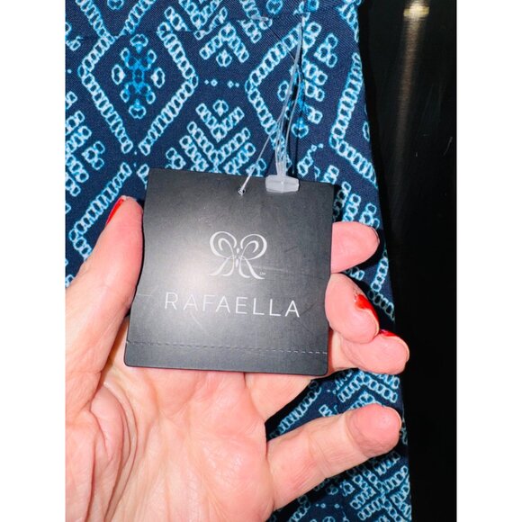 NWT Rafaella Mediterranean Blue Geometric Print Tennis Golf Skort 6 Athleisure - Picture 4 of 7